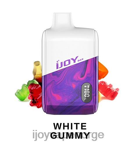 iJOY Disposable Vape Flavours - iJOY Bar IC8000 engangs L0VT4199 hvit gummiaktig