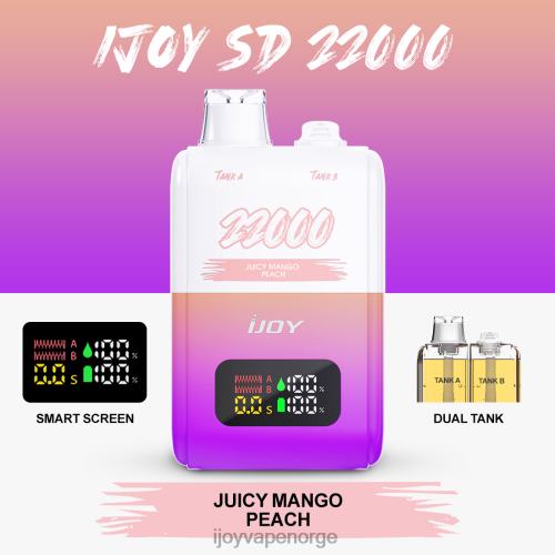 iJOY For Sale - iJOY SD 22000 engangs L0VT4156 saftig mango fersken