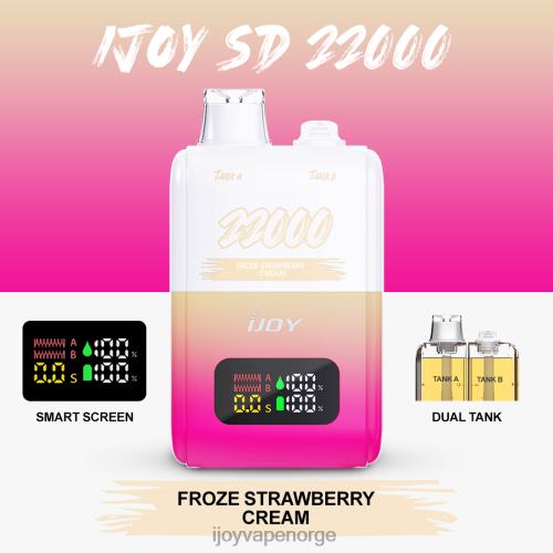 iJOY Vape Oslo - iJOY SD 22000 engangs L0VT4152 frosset jordbærkrem